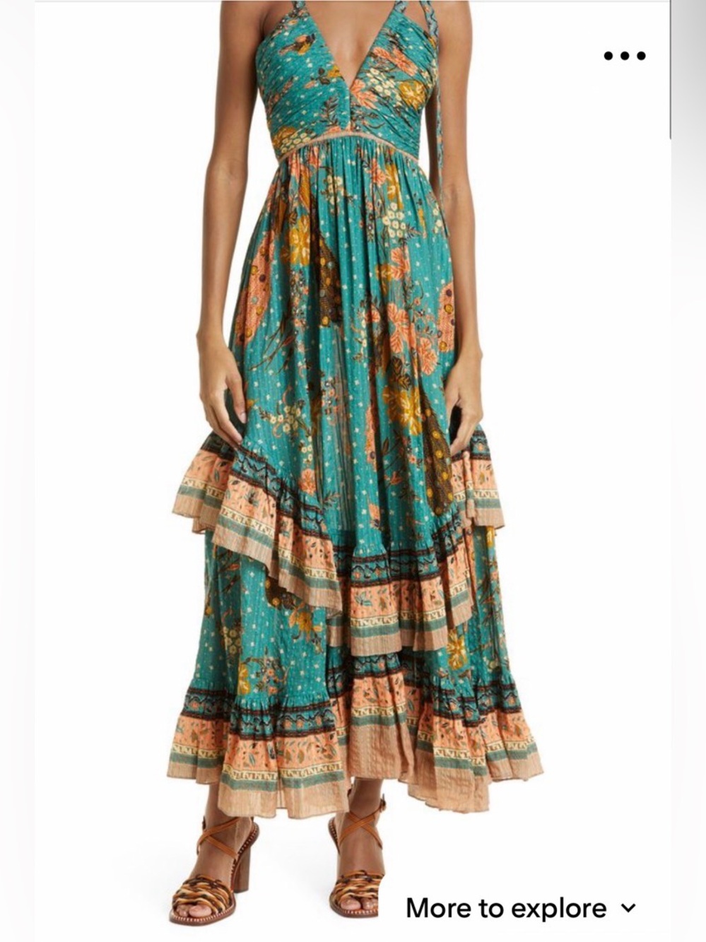 Ulla Johnson Meera Tie Strap Maxi Dress